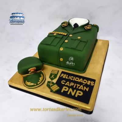 DKarles - Torta Capitán 04, Oficial, Militar, Policía