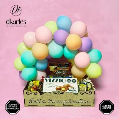 DKarles Obsequios - Caja Vizzio Costa y Globos