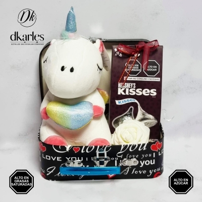 DKarles Obsequios - Unicornio y Hersheys Kisses