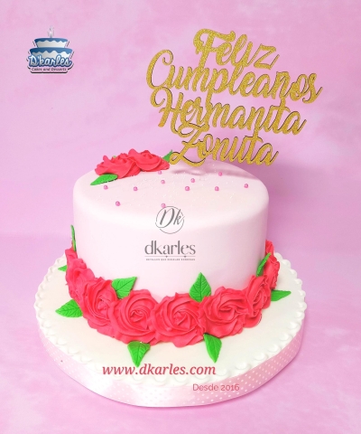 DKarles - Torta Rosas com Crema