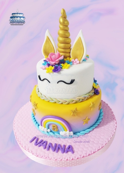 DKarles - Torta Unicornio Arcoiris 01