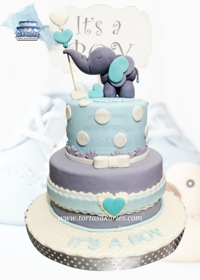 DKarles - Torta Baby Shower Elefante 02