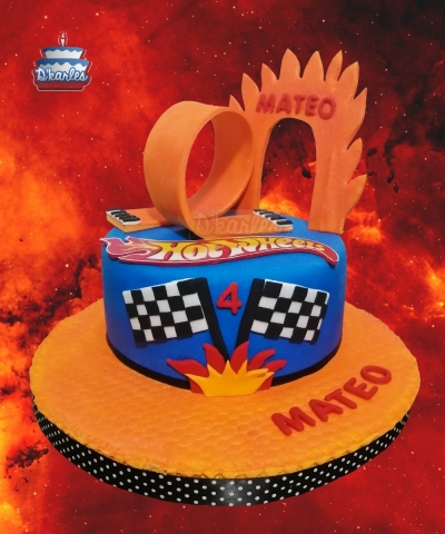 DKarles - Torta Hot Wheels 02, cars carreras