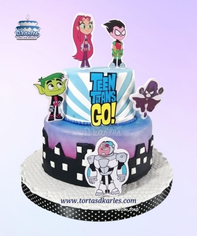 DKarles - Torta Jóvenes Titanes 02, Teen Titans Go